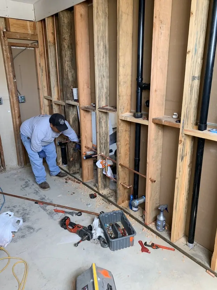 Commercial rough-in plumbing for Gas Line Repair in Greenwald